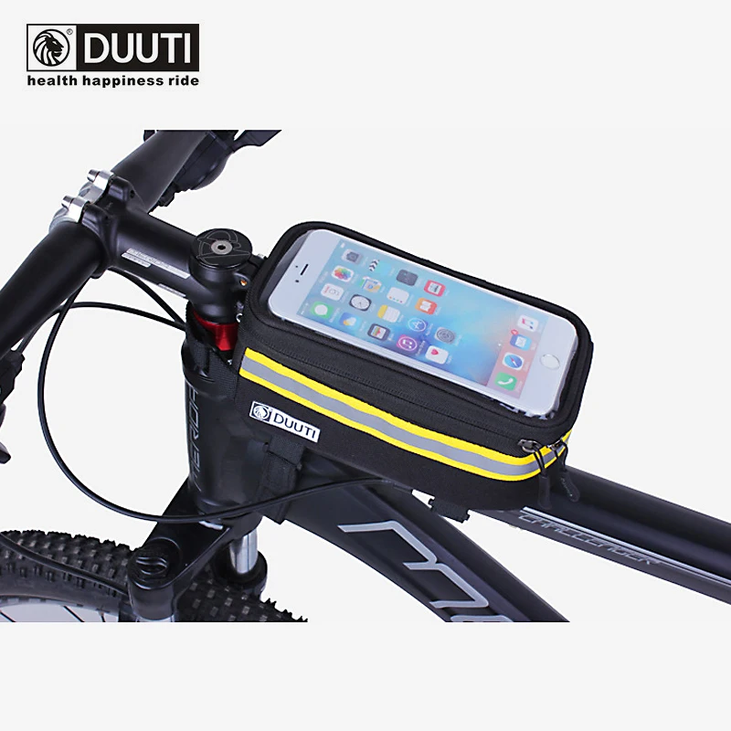 Bicycle Phone Bag Waterproof Reflective Cycling Bag Rainproof Front Touch Screen Road MTB Mountain Bike Phone Bags Accessories