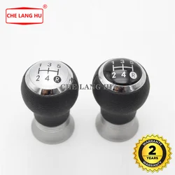 For Toyota Aygo live 2012 2013 2014 Car-styling 5 speed Gear Stick Shift Knob With Black leather Cover