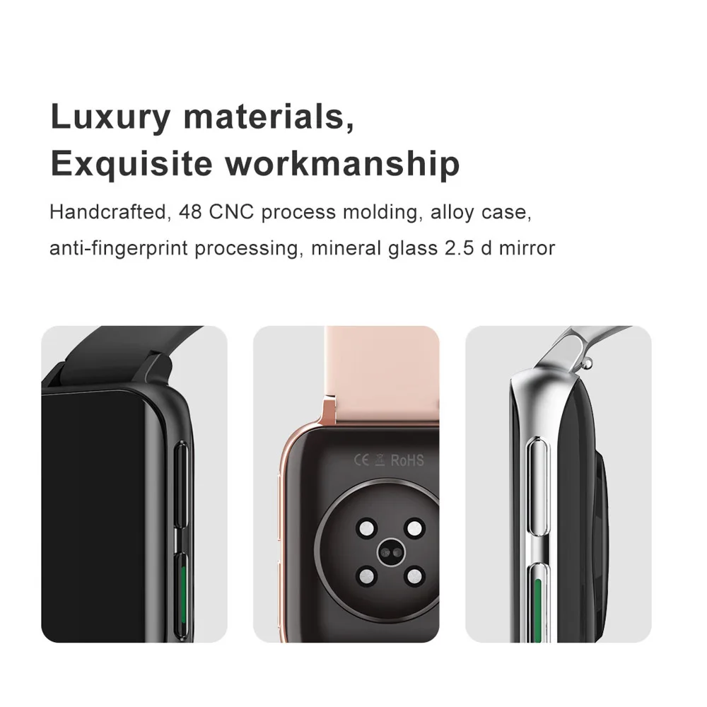 Điện Tâm Đồ Đồng Hồ Thông Minh Nam 1.78 Inch Full Màn Hình Cảm Ứng Phát Nhạc Nữ Thể Thao Theo Dõi 2021 Mới Đồng Hồ Thông Minh Smartwatch Cho Android IOS