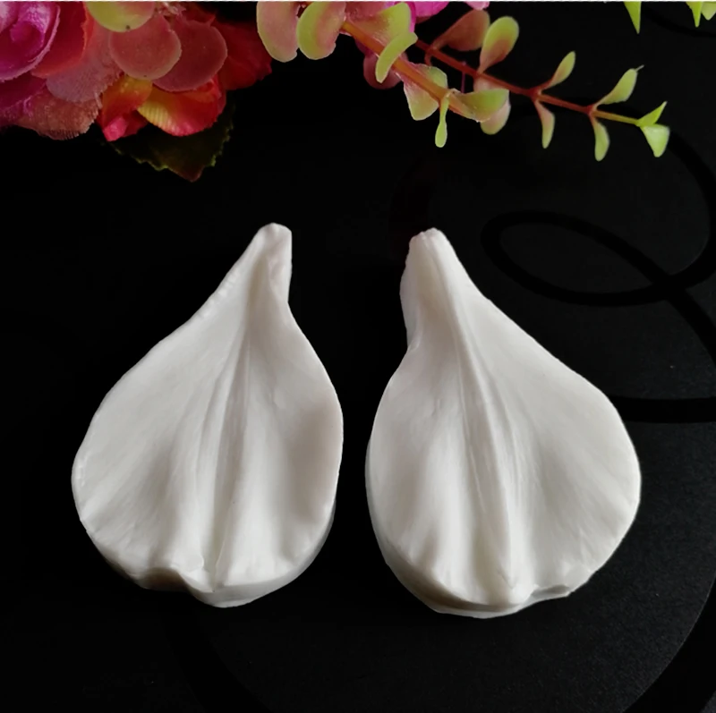 2 styles Lily Veiners Petal Silicone Mold Fondant Cake Decorating Tool Gumpaste Sugarcraft Chocolate Clay Flower Moulds M246465