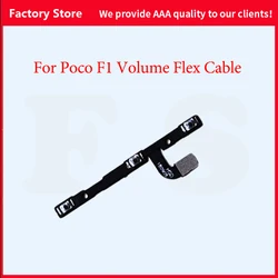 Cabo flexível de qualidade aaa para xiaomi, para pocophone f1, liga/desliga, + volume, botão cima/baixo, para poco f1