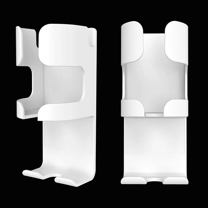 Porte-brosse à dents, support de tasse de rasoir, support mural de brosse à dents, organisateur de rangement de salle de bains 2 pièces blanc