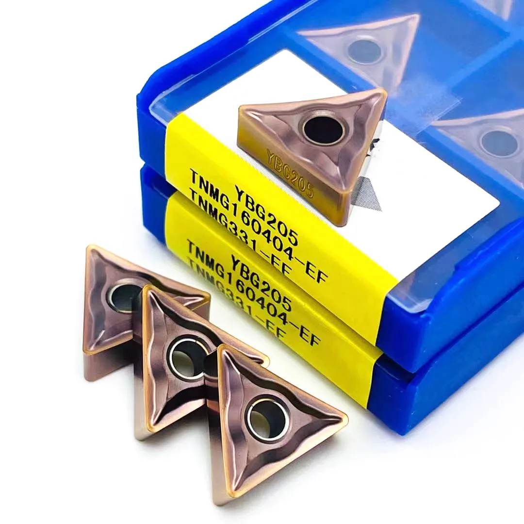 TNMG160404-EF YBG205 / TNMG160408-EF YBG205/lama speciale dell'acciaio inossidabile dell'inserzione 10PCS/1 del carburo di CNC
