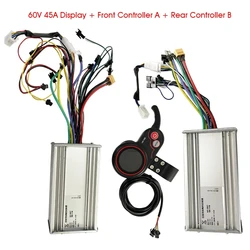 60V 45A Controller Display Accelerator for FLJ 13inch Dual Motors 3200W 6000W Electric Scooter Meter Instrumentation