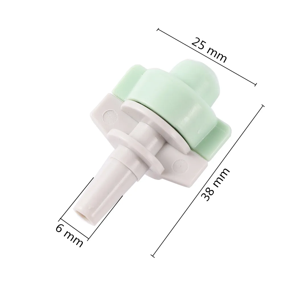 Misting Nozzle with 4/7mm Hose Port Barbed Connector Garden Greenhouse Watering Cooling Humidification Atomization Sprayer 10Pcs