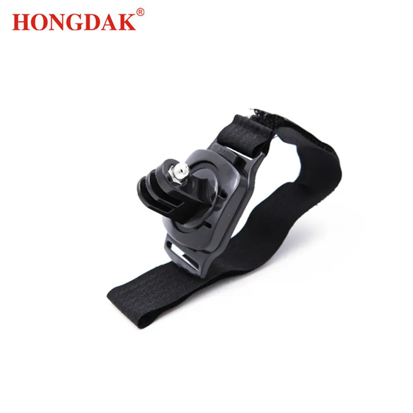 Hongdak สายคล้องมือนาฬิกาข้อมือเข็มขัดหมุน360องศาสายคล้องมือนาฬิกาข้อมือ Jogging Cycling Gym แขนสำหรับกีฬา Action กล้อง
