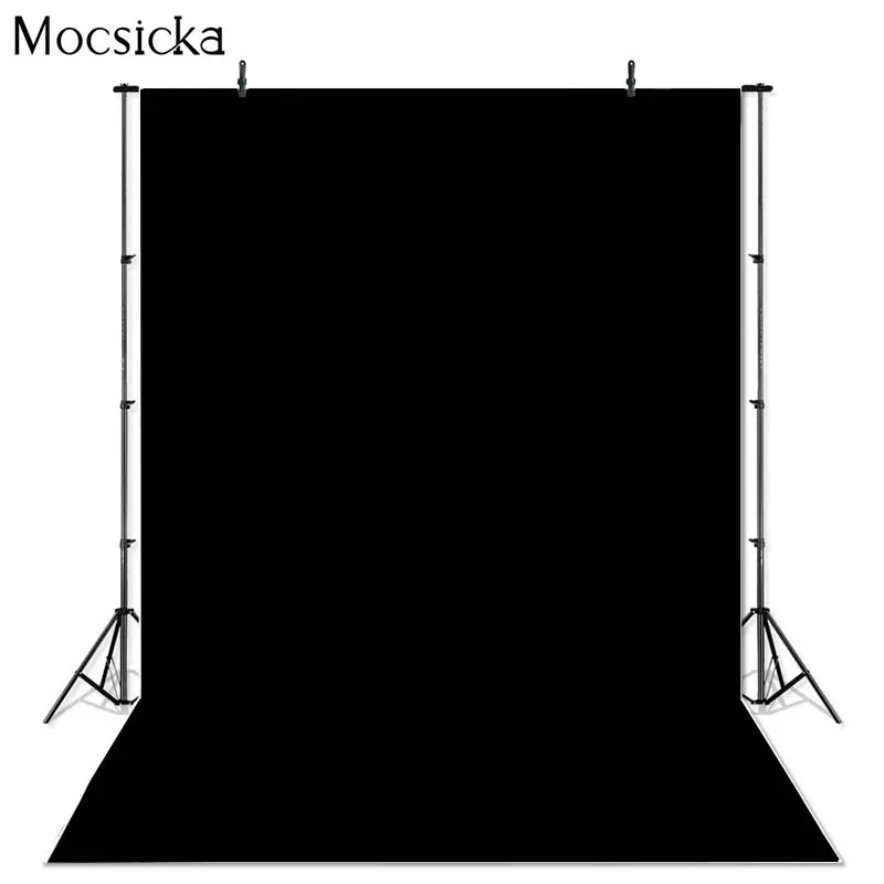 Mocsicka Pure Color Theme Background Pure Black Photo Background Decoration Child Portrait Photography Backdrops Studio