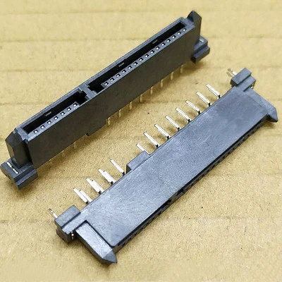 SATA Connector Double row dislocation pin Female 7P+15P 22Pin Hard disk interface Connector Socket