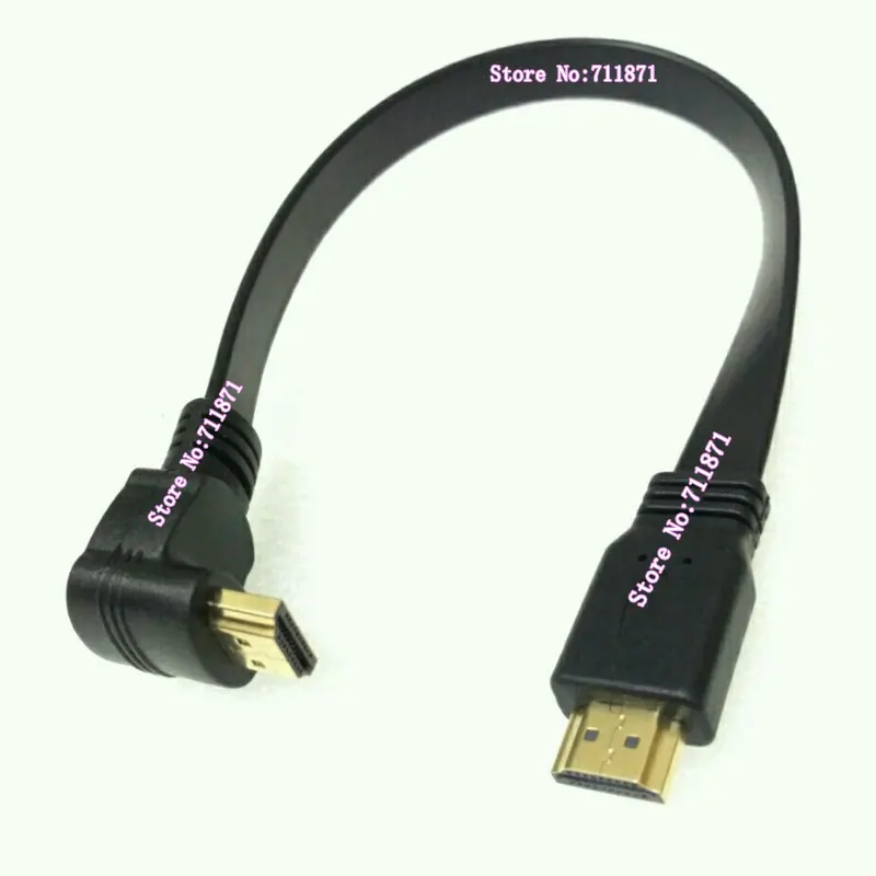Short 90 Degree Bend HDMI-compatible Cable Line Soft Right Angle HDMI-Compatible Line Cable HDMI-compatible Wire Cord Cable Line