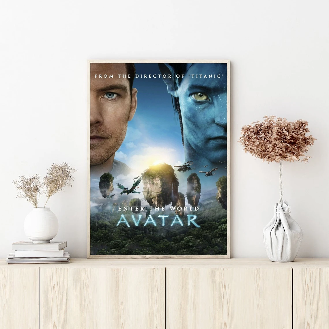 Avatar Enter The World Movie Poster Wall Art Canvas Painting Bedroom Living Room Home Decoration (No Frame)