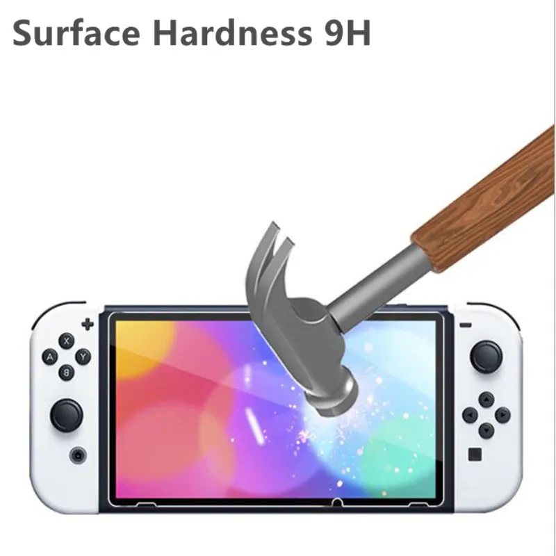 50 Pack For Nintendo Switch OLED 7 Inch Tempered Glass 9H HD Screen Protector Film Guard Ultra thin Cover For NS OLED 2021