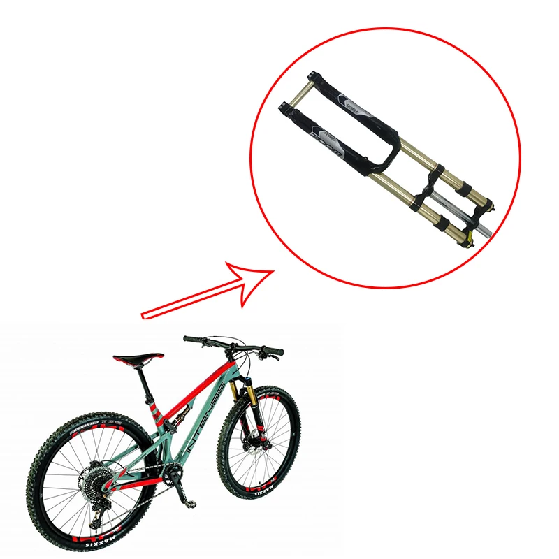 26 Inch ZOOM Mountain Bike Downhill AM Barrel Axle Front Fork Shock Absorber Front Fork Shoulder DH Front Fork Disc Brake