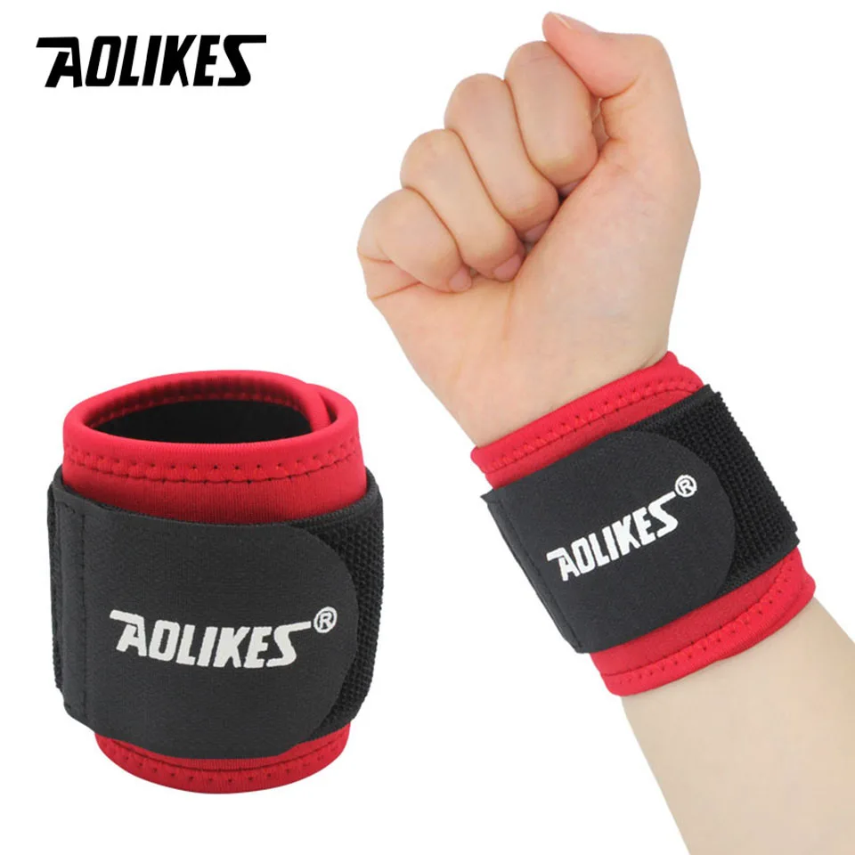 1pcs Wrist Support Wrap Bracer Wristband Protector Gym Fitness Tennis Sport Wrist Bracelet Bandage