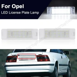 2PCS White LED License Number Plate Light Car Rear Lamp For Opel Astra F 1992-1998 Calibra 1989-1997 OEM#: 1224102,90241129