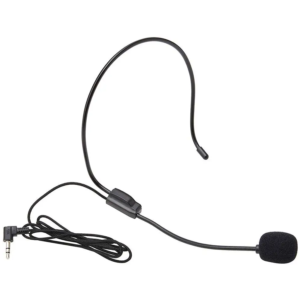 Portable 3.5mm Plug Headwear Microphone Voice Amplifier for iPhone Windows PC микрофон