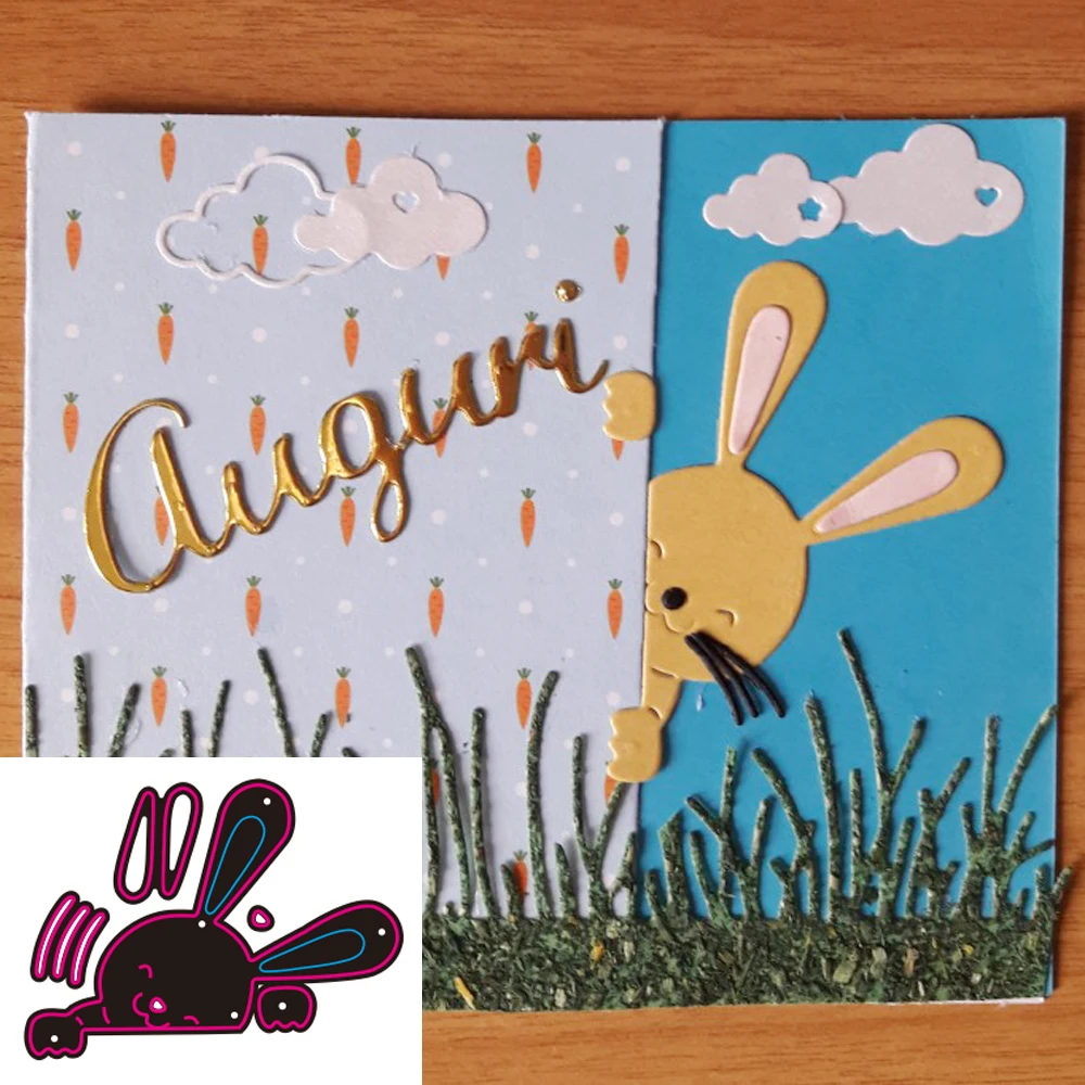 

New Easter Bunny metal cutting die scrapbook for photo album paper diy gift card decoration embossed