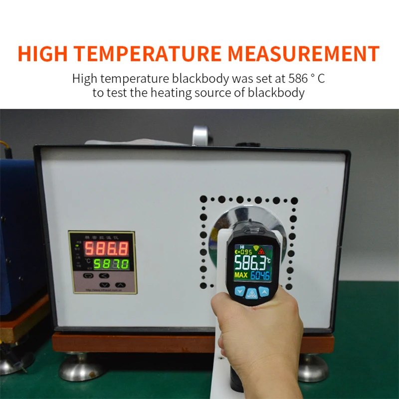 MESTEK -50-800 Degree Digital Infrared Thermometer Humidity Meter Thermometro Hygrometer Temperature Laser Gun Pyrometer