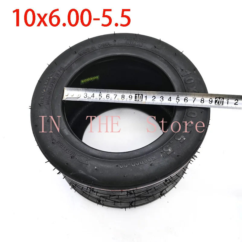 High quality 10 inch 10x6.00-5.5 motorcycle tubeless tire vacuum highway electric scooter