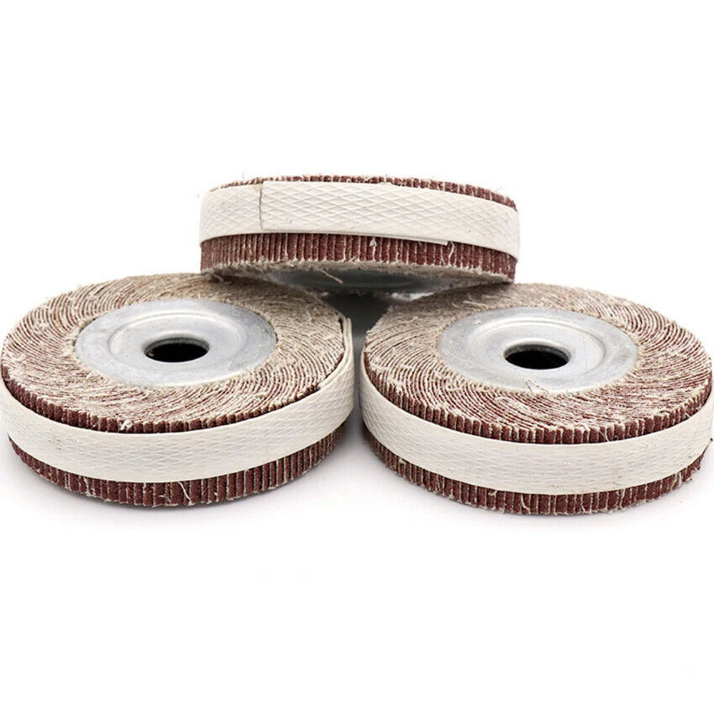 1 Bộ 4 ''100 Chà Nhám Nắp Bánh Xe Đĩa Emery Vải Nhám Đánh Bóng Cho Kim Loại Gỗ