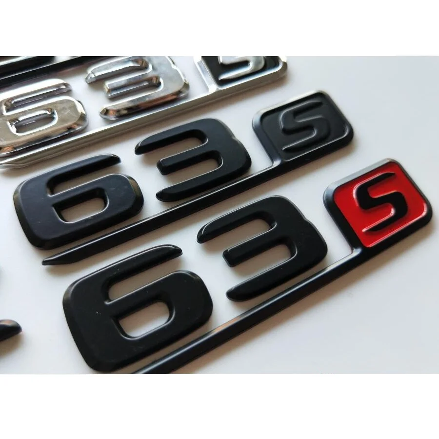 Letters Emblem for Mercedes Benz W221 W222 S Class S63 AMG Trunk Rear Number Symbols