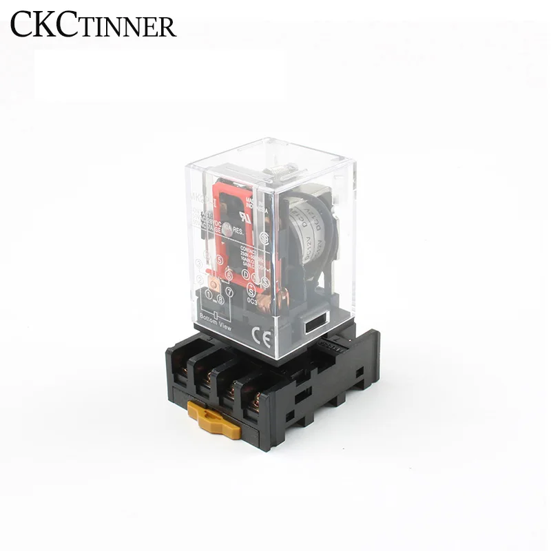 Intermediate relay MK3P-I MK3P small electromagnetic relay with base 11PIN DC12V DC24V AC110V AC220V