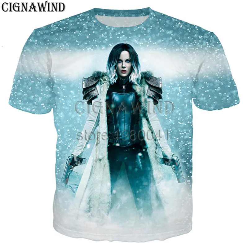 Fashion popular Moive underworld selene t shirt men/women 3D printed t-shirts casual Harajuku style tshirt streetwear tops