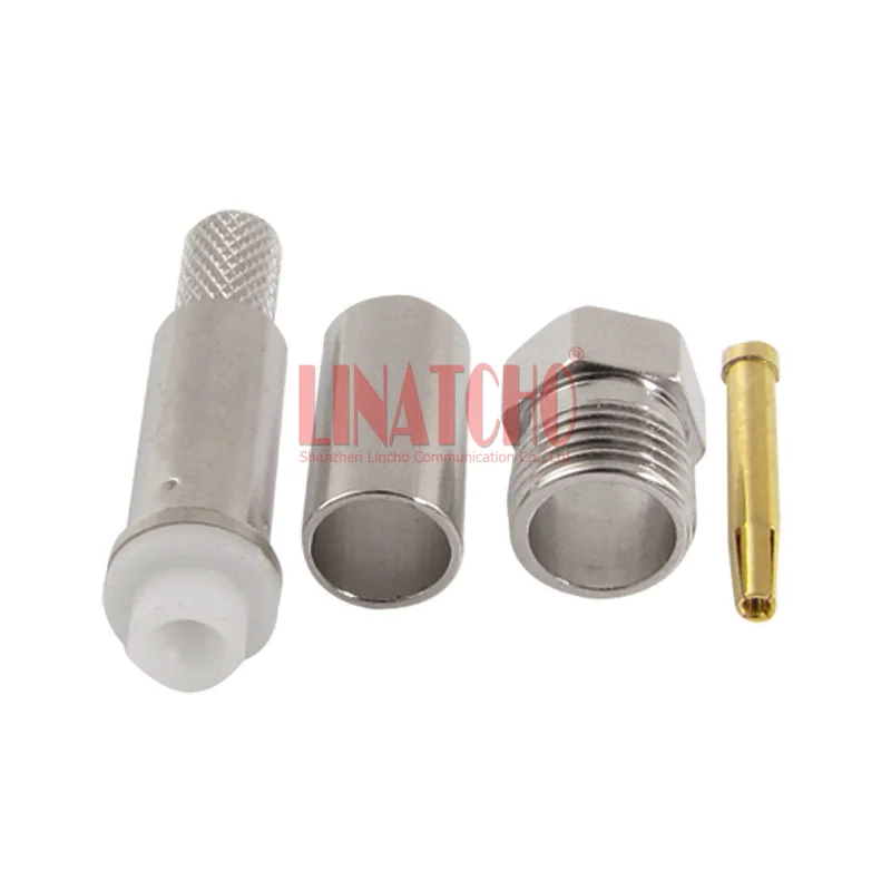 10 pcs sales 50OHM Crimp RG142 LMR195 RG58U Cable FME Female Jack Connector