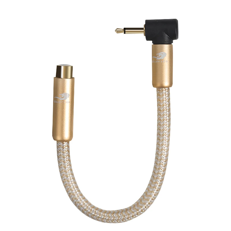 Cable de Audio HIFI de 3,5mm a RCA, Mono macho a hembra para móvil, escritorio, portátil, tableta MP3, OD 7,0mm, 128x0,10, estañado, OFC