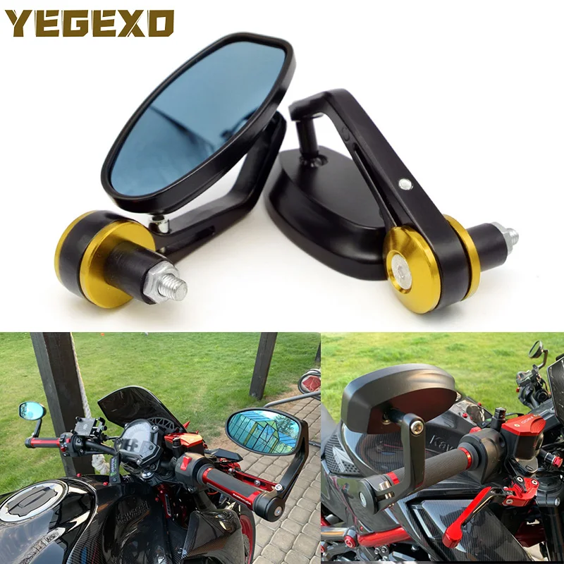 Motorcycle Mirror End Bar Mirrors Motorbike Accessories For YAMAHA majesty 125 blaster xt 660 fz25 xvs 950 aerox 50cc mt03