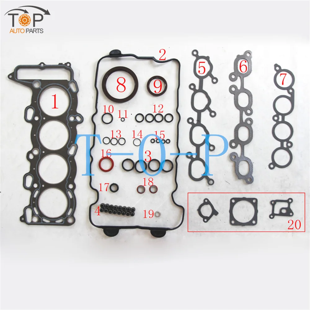 GA16DS For Nissan Primera Sunny 16V Engine Complete Overhaul Rebuilding Gasket Kit 11044-74Y00 10101-74Y85