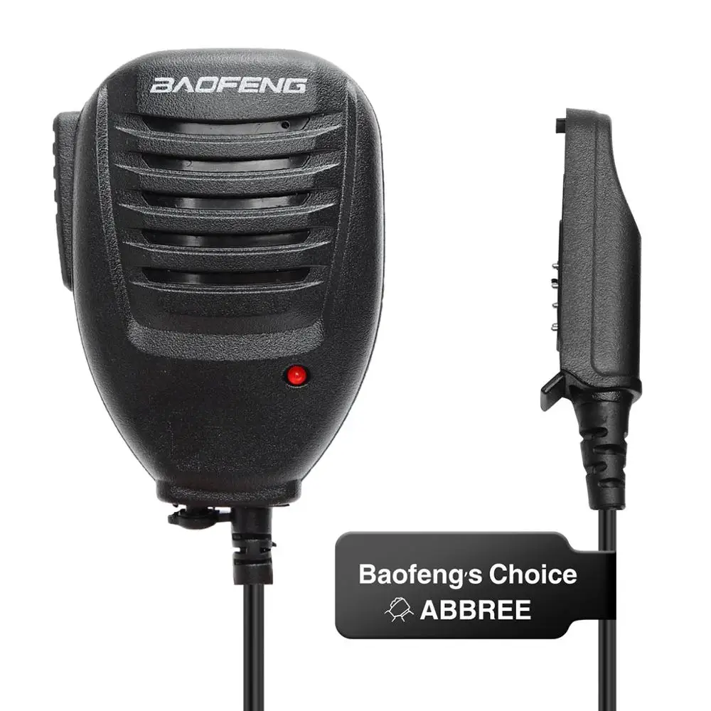 2 pçs baofeng UV-9R à prova dwaterproof água microfone microfone para baofeng UV-XR UV-9R plus GT-3WP UV-5S à prova dwaterproof água walkie talkie cb rádio