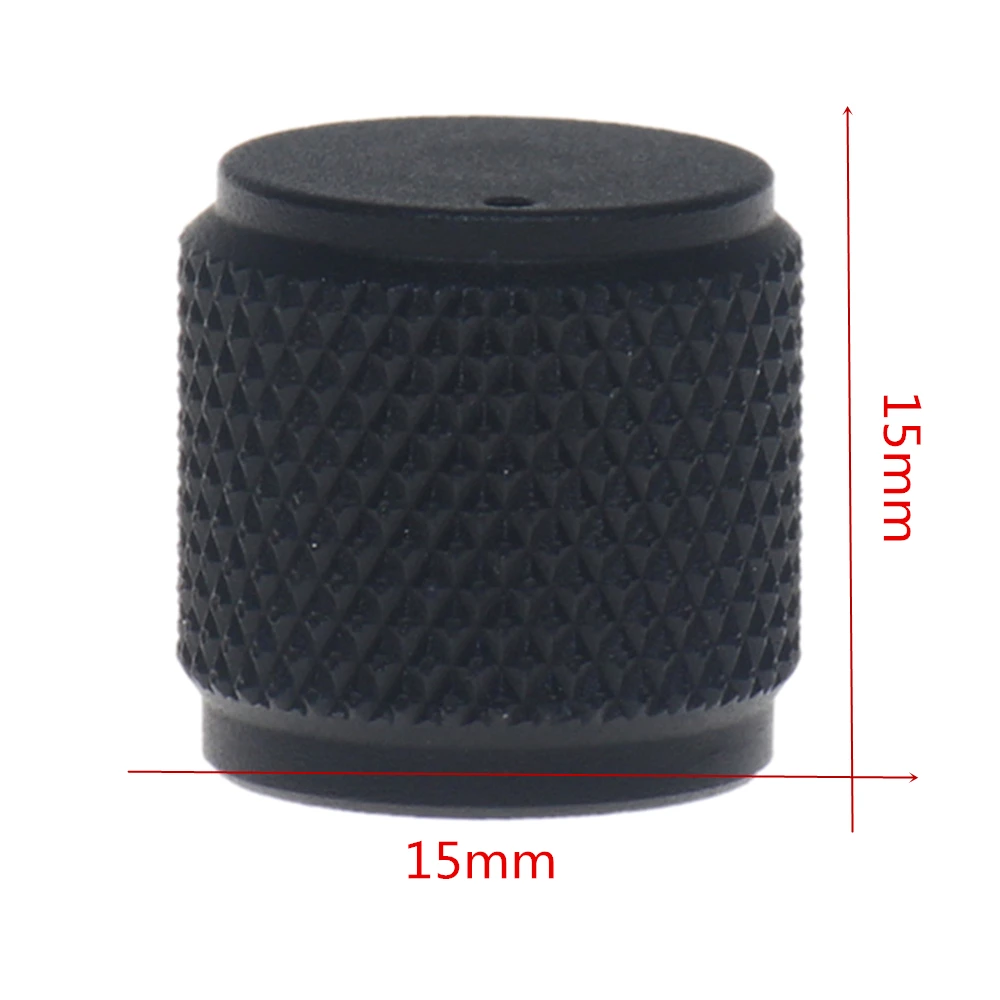 Aluminum Knobs Sand Blast Knurling Knob Solid Machined Metal Knob Potentiometer Knobs Volume Audio Adjustment Knob