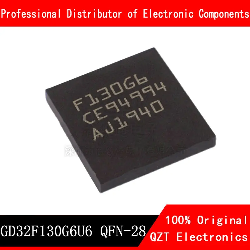 5pcs/lot new original GD32F130G6U6 GD32F130 QFN-28 microcontroller MCU In Stock