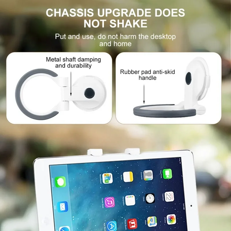 Tablet Stand Holder Stretchable bracket 7-10 inch Tablet 360 degree rotation desktop tablet Holder Handle ring support for ipad