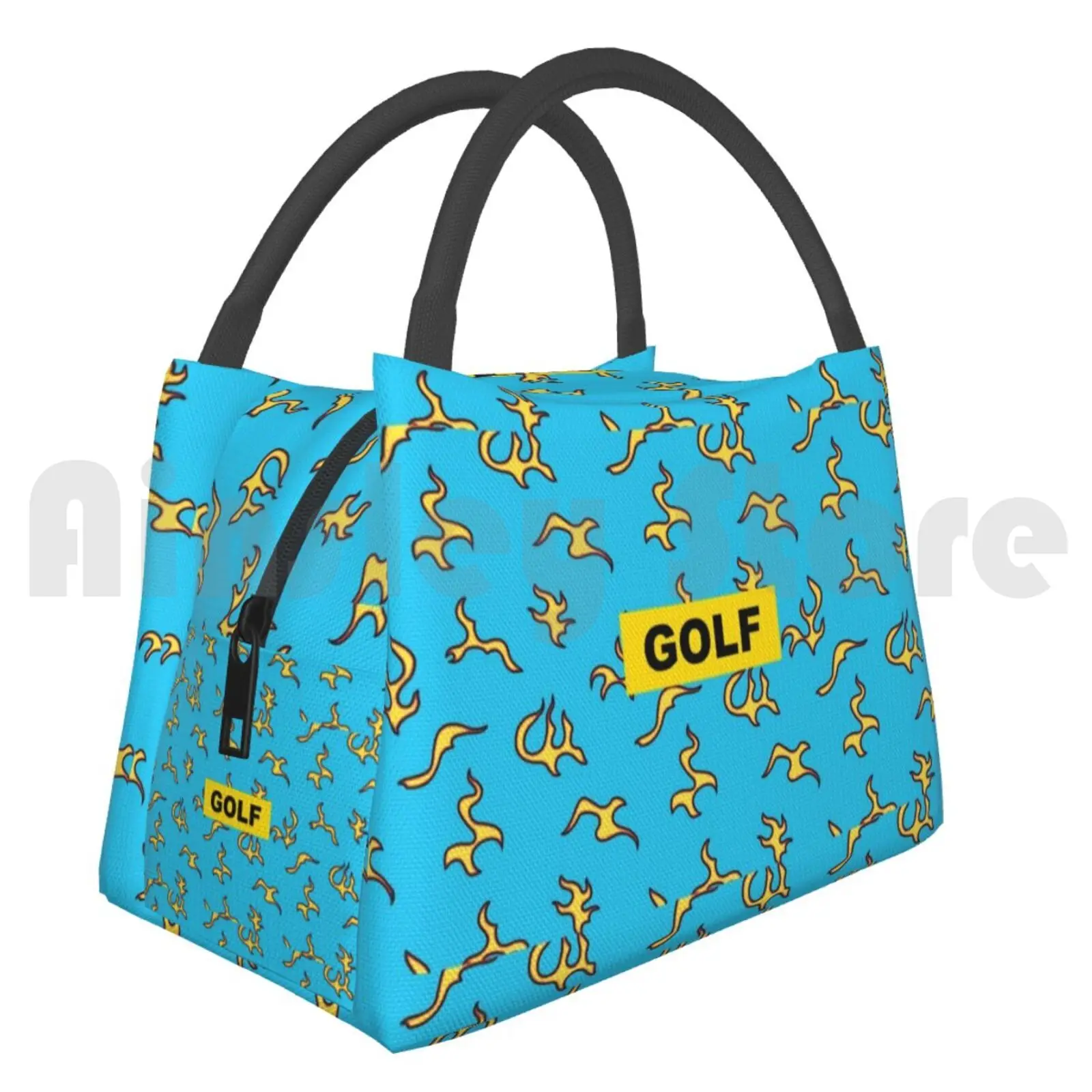 Portable Insulation Bag Golf Wang Fire Pattern Golf Golf Wang Fire Fire Pattern Golf Fire