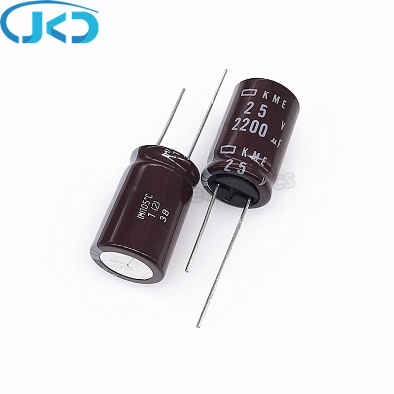 10pcs/Lot 2200UF 25V Japan NCC KME Series 16*25mm Low ESR Long Life 25V2200UF Aluminum Electrolytic Capacitor