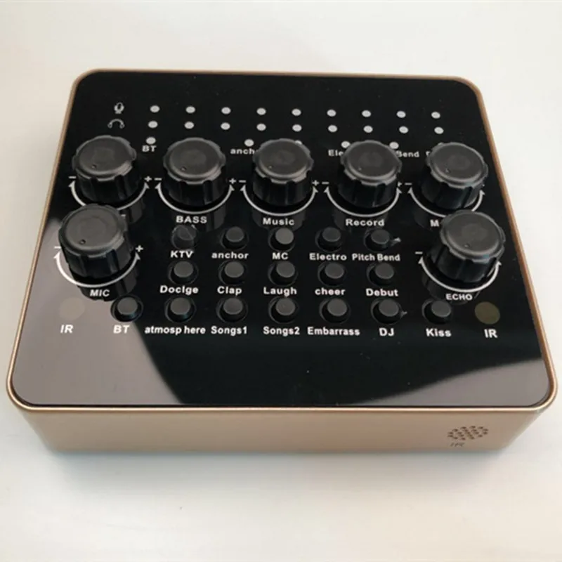 

3D direct mobile phone computer sound card mixer audio controller voice changer live K song anchor processor remote control KTV