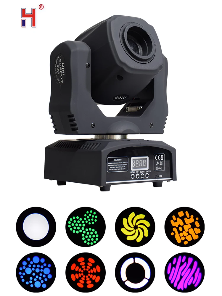 Led 60W Gobos Moving Head Light Mini Rgbw 4In1 Spot Lights Stroboscopes Lyre Led Mixing For Dj Stage Lighting 4Pcs/Lot