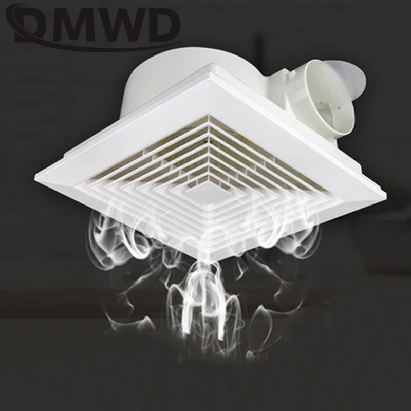 Suspended Ceiling Exhaust Fan 6/8 Inch Living Room Bathroom Duct Air Vent Ventilation Louver Extractor Window Ventilator Blower