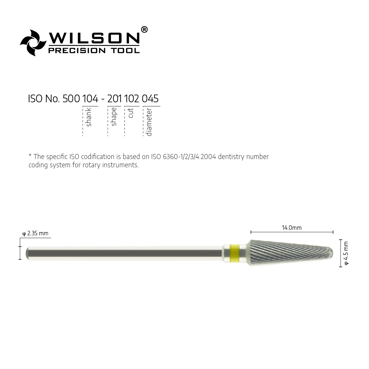 WilsonDental 5000706 Pieza De Baja Velocidad Tools Tungsten Carbide Dental Burs for Trimming Metal