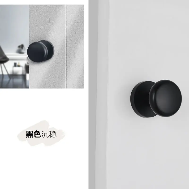 Invisible door lock for living room bathroom Background wall concealed lock single side double side lock round and oval handle