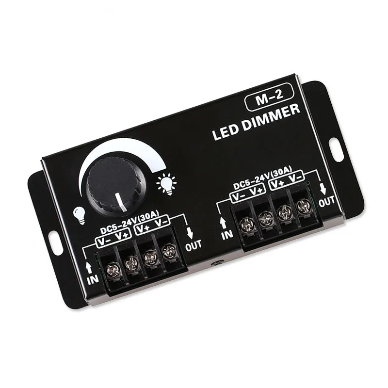 Imagem -02 - Led Strip Dimmer Controlador 600w 1200w 60a Alta Potência dc 5v24v Brilho Escurecimento Interruptor de Botão Ajustável para Módulo de Tira Led