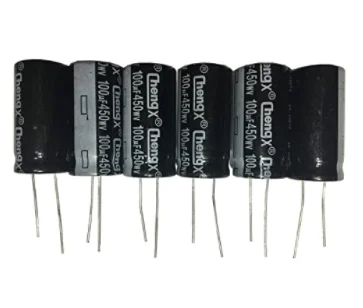 

XFCZMG 6PCS 100uF 450V 18X30 +/-20% +105℃ Aluminum Electrolytic Capacitors