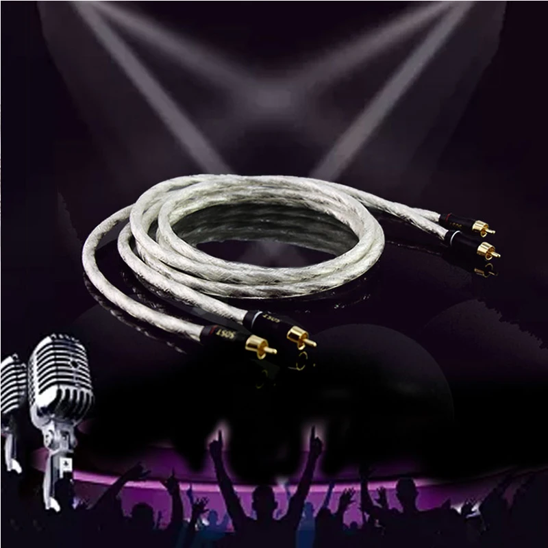 Paar HIFI Stereo RCA-kabel Krachtige Premium Hi-Fi Audio 2rca naar 2rca Interconnect-kabel