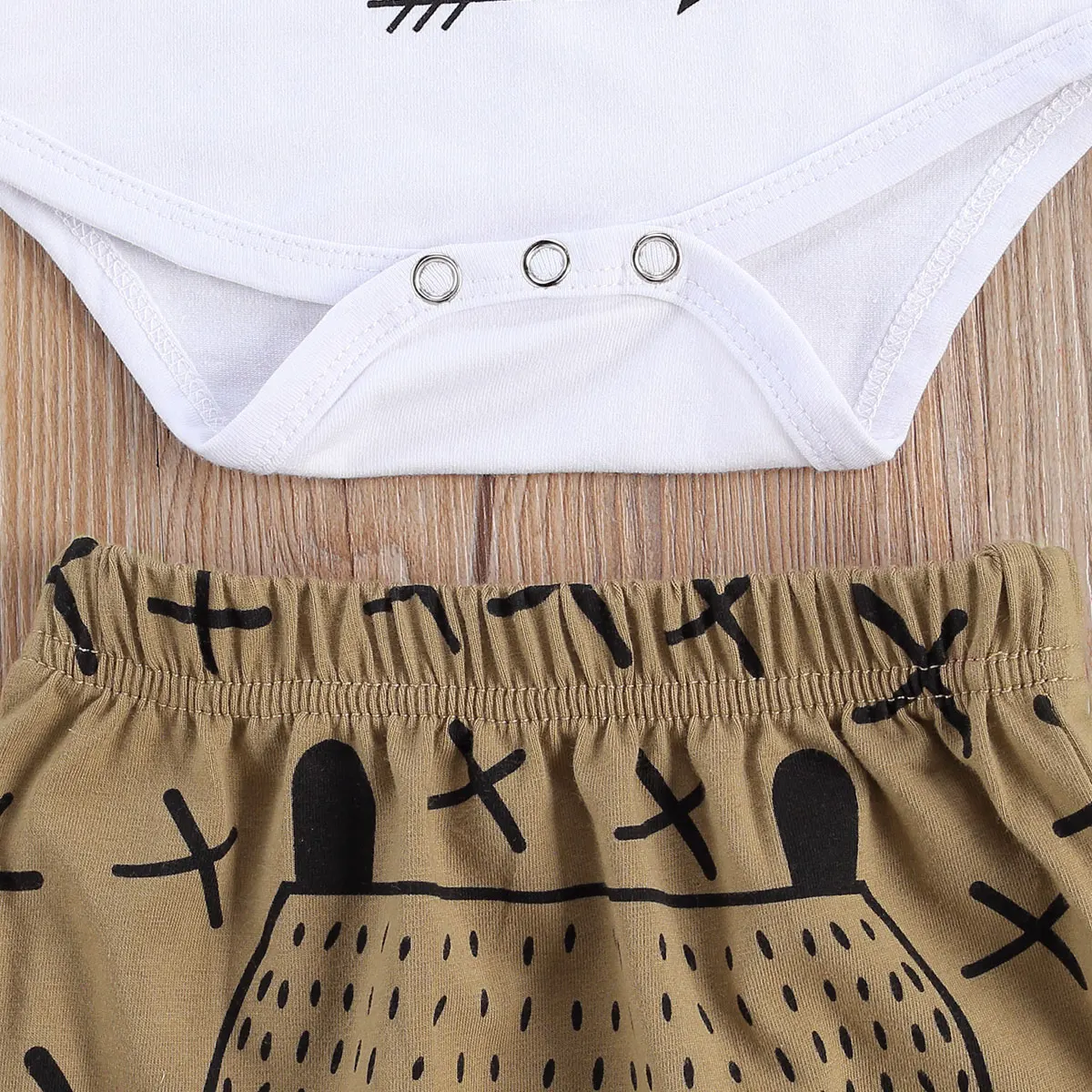 Fox Print Baby Outfit Set 3