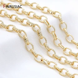 New Trendy 4mm Round O-Shape Chain Big 7*9mm Thick Chain DIY Hand-Made Necklace Bracelet Making Materials Chain Spool Wholesale