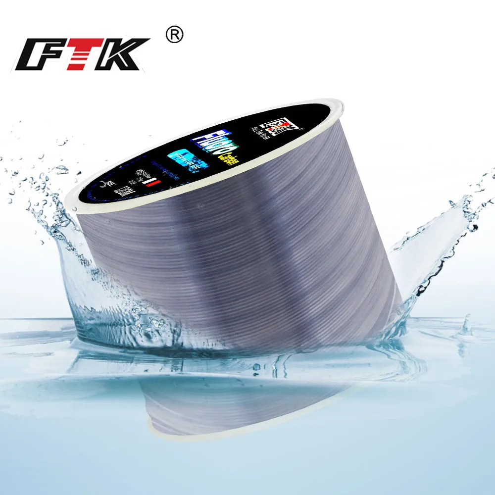 FTK 120M Fluorocarbon Coating Fishing Line 7.15LB-45LB Carbon Fiber Line Fishing Lure Wire Sinking Line Japan