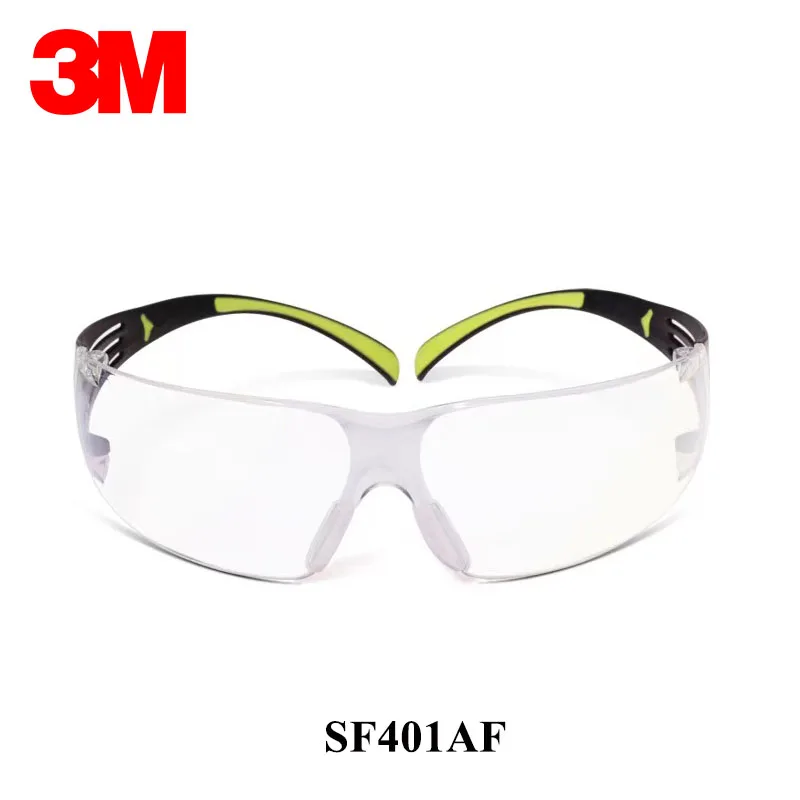 3M SF401AF gogle oryginalne zabezpieczenia 3M okulary ochronne przeciwmgielne anty-uv seria SF400 przezroczyste okulary ochronne