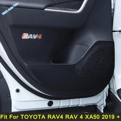 Microfiber Leather Anti-Kick Pad Fit For TOYOTA RAV4 RAV 4 XA50 2019 - 2022 Car Door Protection Cover Side Film Stickers 4PCS