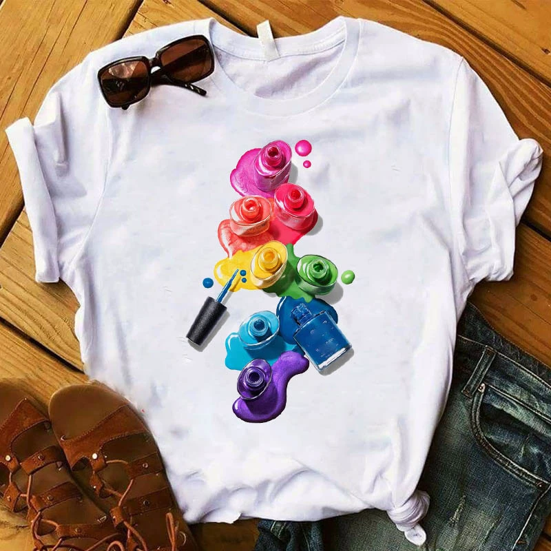 Women 2020 3D Print 90s Fashion Tops Tumblr Tshirts T Clothes Shirt Womens Ladies Graphic Female Tee T-Shirt Clothing